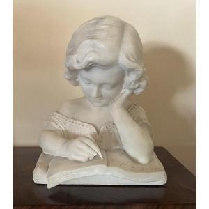 E Battiglia Marble Sculpture Late 19th Century