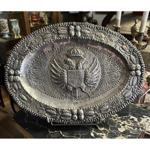 Solid Silver Tray From Castile And León, 18th Century