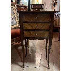 19th Century Marquetry Chiffonier Table 