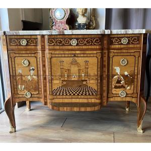 Transitional Style Chest Of Drawers 