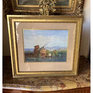 Pastel Signed Jules Noel 1847