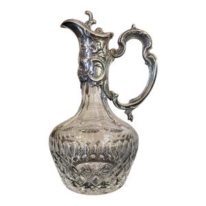 Crystal And Solid Silver Ewer