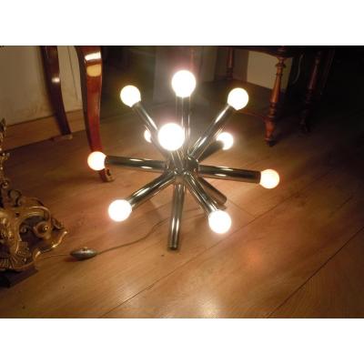 Chrome Metal Lamp Year 60 70