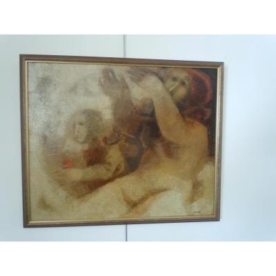 Alvar Sunol Oil On Canvas