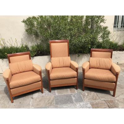 Umberto Asnago Armchairs By Giorgetti