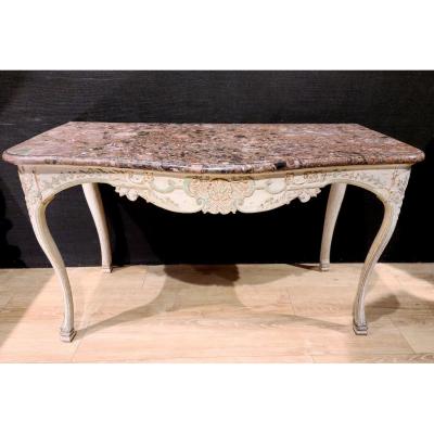 Lacquered Wood Game Table, Regency Period Console, Eighteenth.