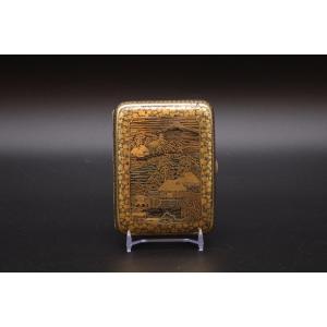 Japanese Damascene Cigarette Case By Komai Company