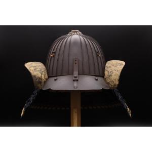 Edo Period Japanese Samurai Kabuto – 32 Plate Suji-bachi Helmet (signed)