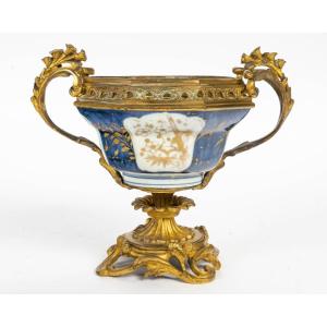  18th Century Chinese Porcelain Cup, Gilt Bronze Mount.
