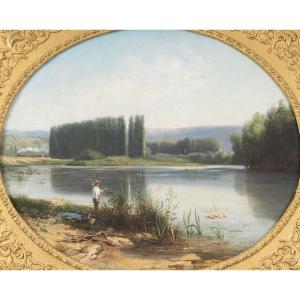 Armand Bracony (1825-1894) The Lake