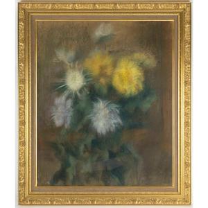 Toshio Bando (1895-1973) Chrysanthemum Flowers Or Kikus