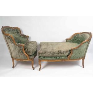 A Louis XV-style Broken Chair, 19th Century.