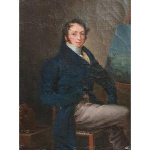 Self-portrait Of Artist Circa 1820-30 Oil On Canvas Portrait Of A Man