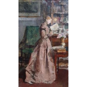 Portrait Of Juliette Grün By Jules Alexandre Grün Oil On Canvas Circa 1900 Woman Of The Artist