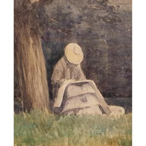 Countess De Dampierre Charcoal Factory By The Meter Watercolor Parc De Guermantes Georges De Paris