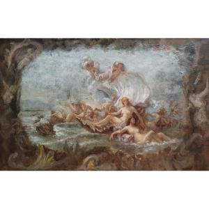 The Triumph Of Venus, Entourage Of Adolphe Lalyre, Probably Sketched For A 19th Century Ceiling 