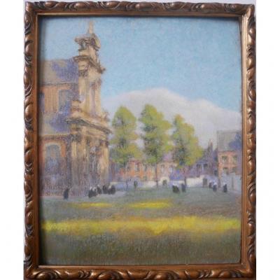 The Little Beguinage In Ghent Our Lady Ter Hoyen Pastel Nones Belgium