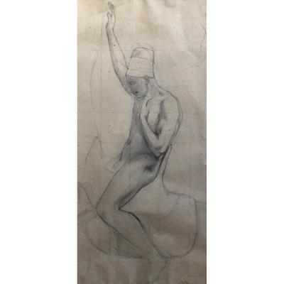 Georges Washington Arab Preparatory Drawing On Horseback Orientalism XIXth