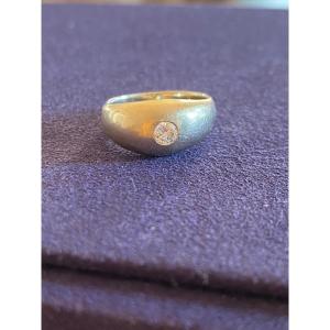 Gold And Diamond Signet Ring