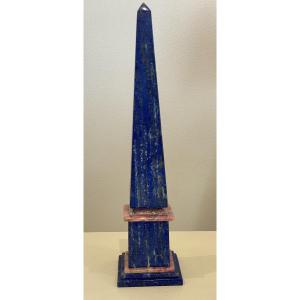 Lapis Lazuli And Rhodochrosite Obelisk