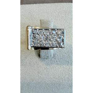 Signet Ring Small Tank Diamonds