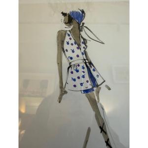 Atelier Balmain (attributed To), Fashion Sketches