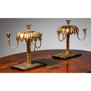 Brass Beam Balance In A Wooden Case, 19th Century