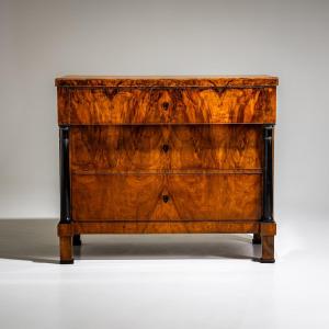 Biedermeier Walnut Chest Of Drawers, German, Circa 1820