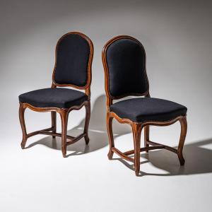 Pair Of Baroque Side Chairs, Mid-18th Century