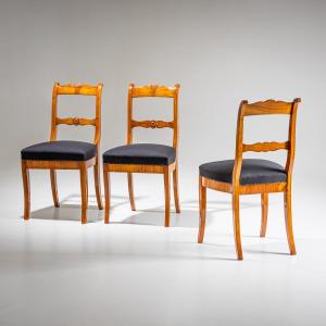 Biedermeier Side Chairs, Central Germany, Circa 1840