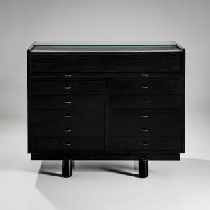 Black Desk By Gianfranco Frattini For Bernini, Italy, 1960s