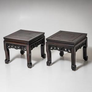 Chinese Side Tables, Late 20th Century