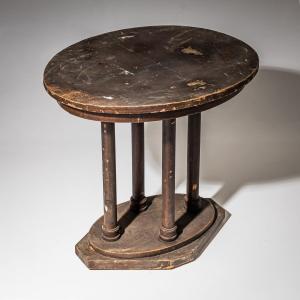 Oval Art Nouveau/secession Table, Early 20th Century