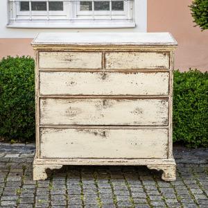 Painted Chest Of Drawers, George III Period, England, 18th Century