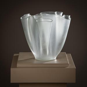 Cartoccio Glass Vase, Pietro Chiesa For Fontana Arte, Italy, Mid-20th Century