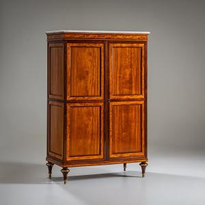 Cardboard Box, Stamped Claude-charles Saunier, France, Circa 1790