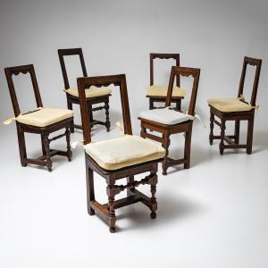 Set Of Six Chairs, Probably France, 19th Century