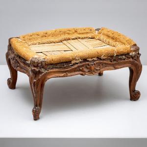 Small Baroque Footstool, 18th Century