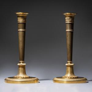 Empire Candlesticks, Early 19th Century