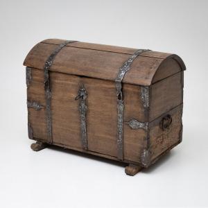 Baroque Chest With Domed Lid, First Half Of The 18th Century