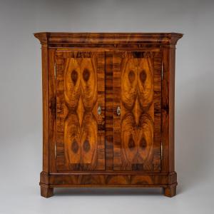 Baroque Walnut Wardrobe, Switzerland, Circa 1800