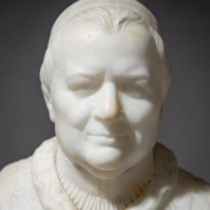 Marble Bust Of Pope Pius IX On A Serpentine Base, Rome, Circa 1846/47