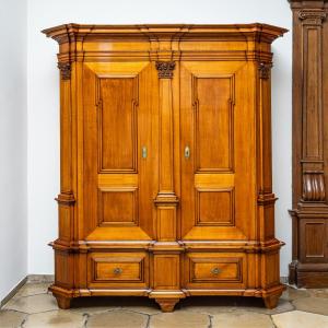 Louis XVI Style Wardrobe, Leipzig, Early 19th Century