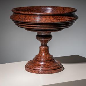 Red Marble Tazza, Italy, 19th Century