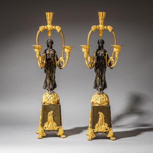 Empire-style Chandeliers, Attributed To Friedrich Bergenfeldt, Russia, Circa 1810