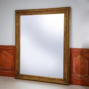 Large Gilt Wall Mirror In The Regency Style, France, 19th Century