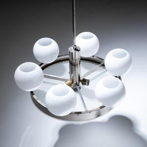 Ceiling Chandelier, Bohemian 1930