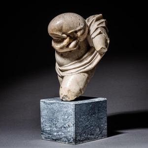 Fragment Of A Bacchante With A Wineskin, 17th/18th Century