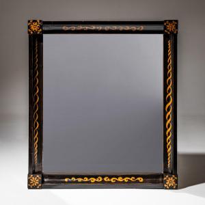 Ebonized Biedermeier Mirror, Circa 1820