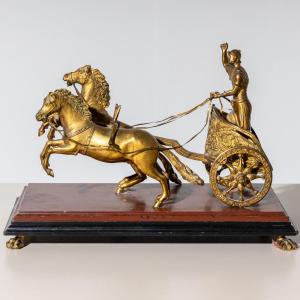 Bronze Chariot, Italy, 19th Century